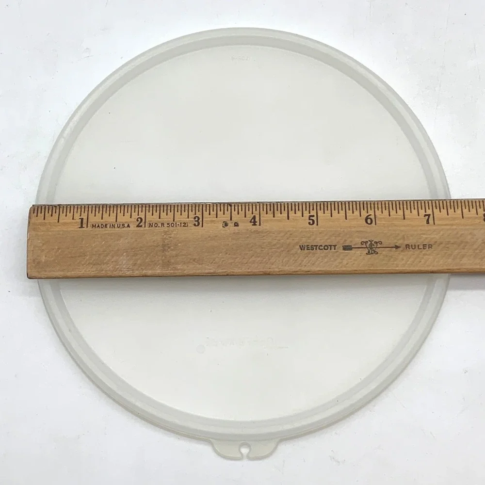 Vintage Tupperware Replacement Lid 1702 White Round 7